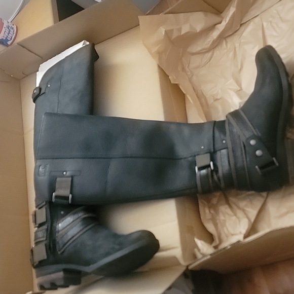 Sorel lola tall boots black mud - Picture 4 of 9